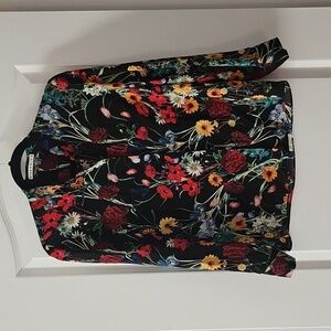 Alice + Olivia Silk Floral Blouse